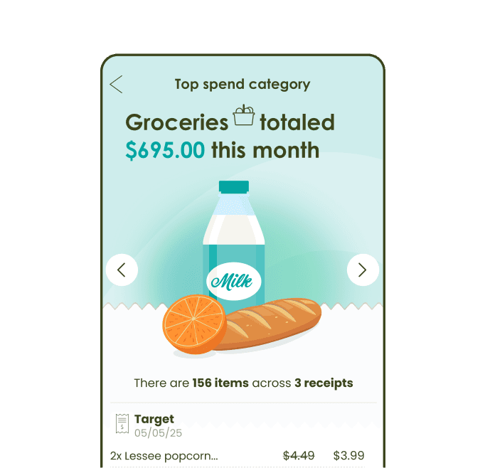 Phone displaying budget left to spend