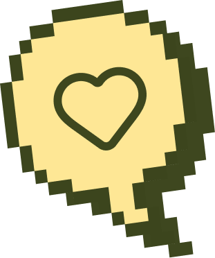 Chat with a heart icon