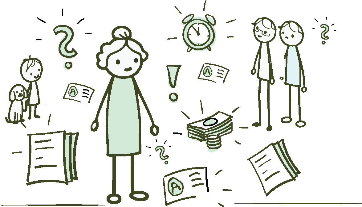 A household navigating multiple disconnected benefit programs